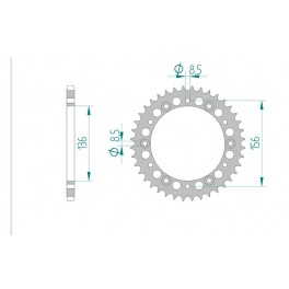 COURONNE ALU AFAM PAS 520 COURONNE ALU AFAM PAS 520