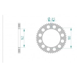 COURONNE ALU AFAM PAS 520 COURONNE ALU AFAM PAS 520