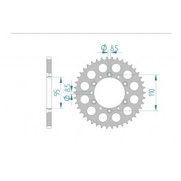 COURONNE ALU AFAM PAS 520 COURONNE ALU AFAM PAS 520