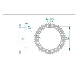COURONNE ALU AFAM PAS 520 COURONNE ALU AFAM PAS 520