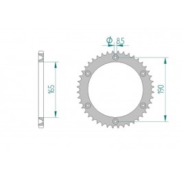 COURONNE ALU AFAM PAS 520 COURONNE ALU AFAM PAS 520