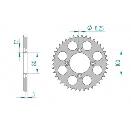 COURONNE ALU AFAM PAS 520 COURONNE ALU AFAM PAS 520