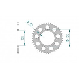 COURONNE ALU AFAM PAS 520 COURONNE ALU AFAM PAS 520