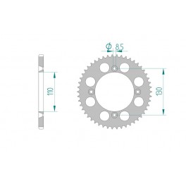 COURONNE ALU ANTIBOUE AFAM PAS 420