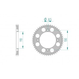 COURONNE ALU ANTIBOUE AFAM PAS 428