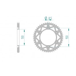 COURONNE ALU ANTIBOUE AFAM PAS 520