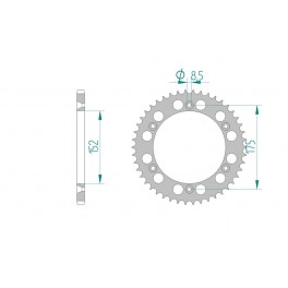 COURONNE ALU ANTIBOUE AFAM PAS 520 COURONNE ALU ANTIBOUE AFAM PAS 520