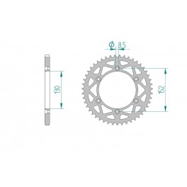 COURONNE ALU ANTIBOUE AFAM PAS 520 COURONNE ALU ANTIBOUE AFAM PAS 520